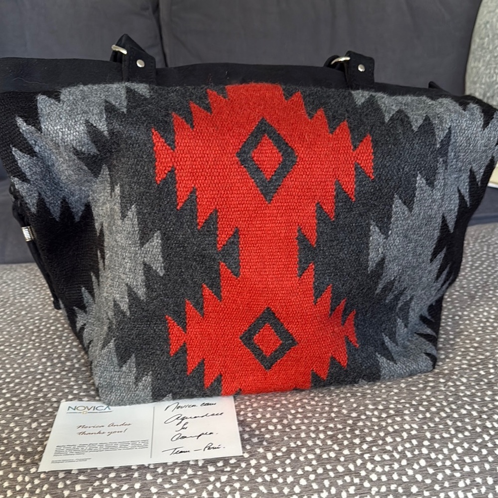 Novica handmade tote bag
